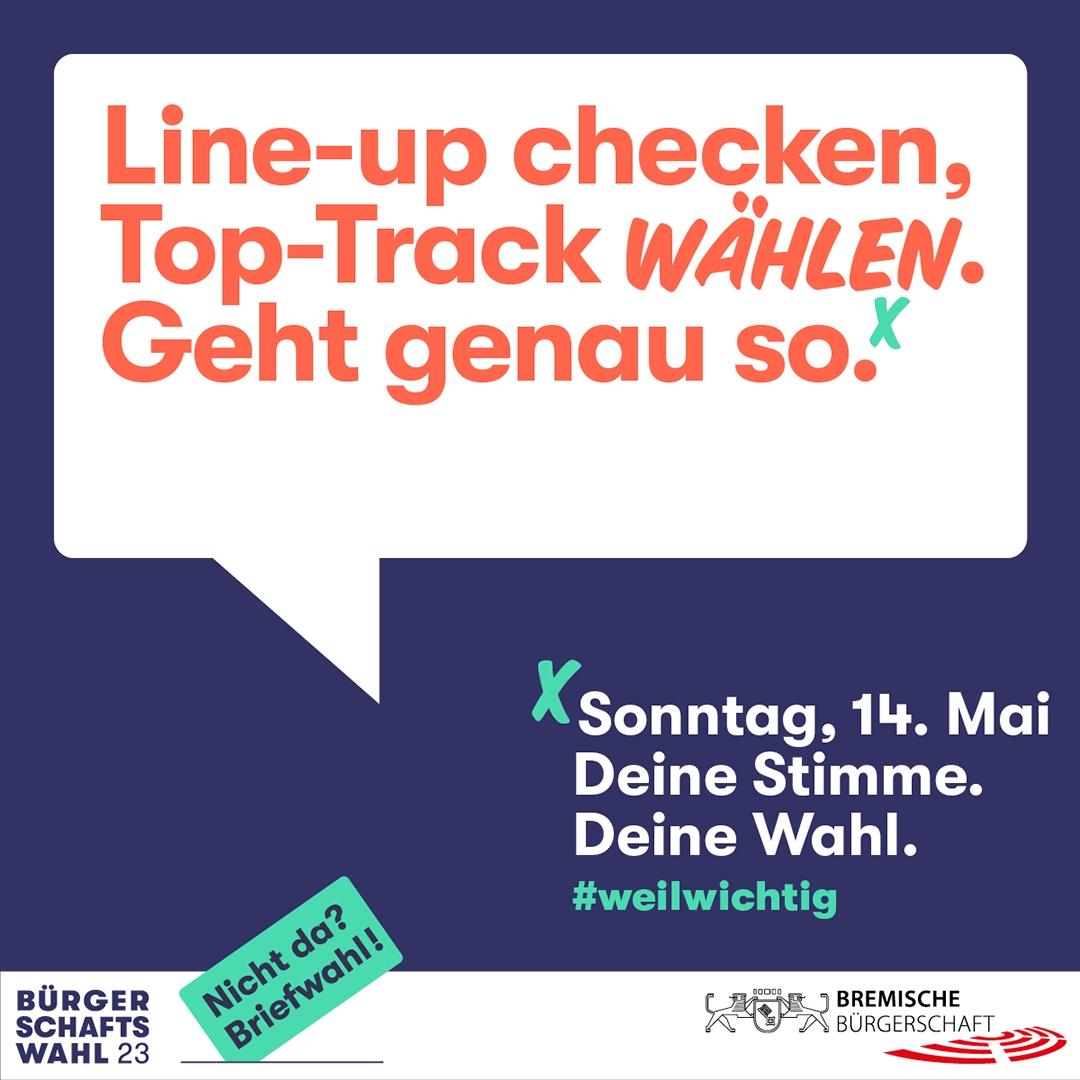 Line-up checken, Top-Track WÄHLEN. Geht genau so